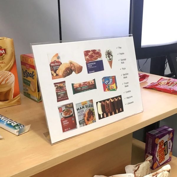 A4 L Tipi Yatay Masaüstü Pleksi Fiyatlık, Poster, Föylük - Görsel 3