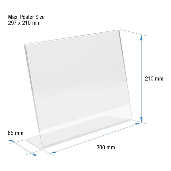 A5 L Tipi Yatay Masaüstü Pleksi Fiyatlık, Poster - Görsel 2