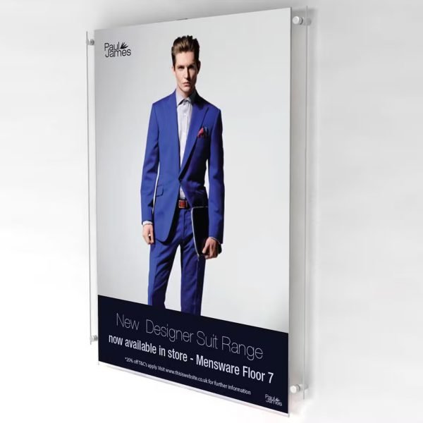 Duvara Monte Şeffaf Akrilik Çerçeve - Hızlı Değiştirilebilir Poster Tasarımı - Görsel 3