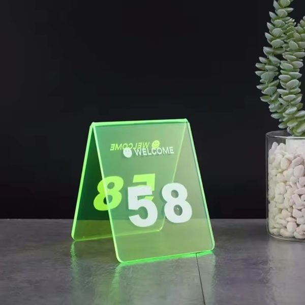 Pleksi Masaüstü QR Menü Renkli Seri - Görsel 4