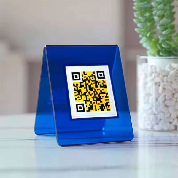 Pleksi Masaüstü QR Menü Renkli Seri - Görsel 3