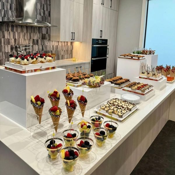 Premium Parlak Beyaz  Pleksi Yükseltici Stand Seti , Sunum Standı(3'lü Set) - Görsel 2