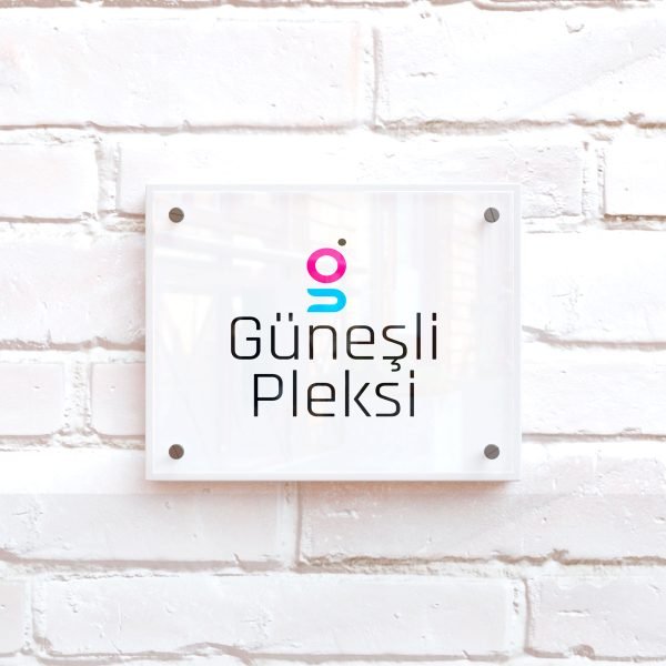 Beyaz Pleksi Tabela - Kapı Tabelası