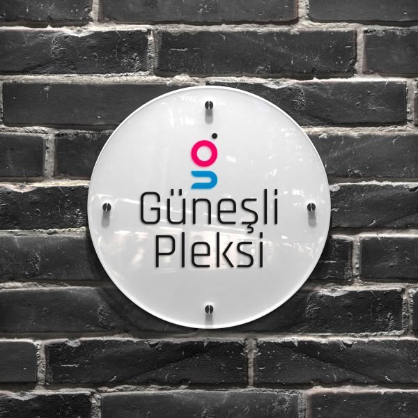 Yuvarlak Pleksi Kapı Tabelası
